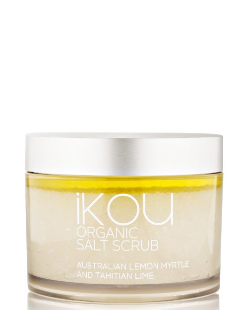 iKOU Organic Body Salt Scrub 350g - Lemon Myrtle & Tahitian Lime