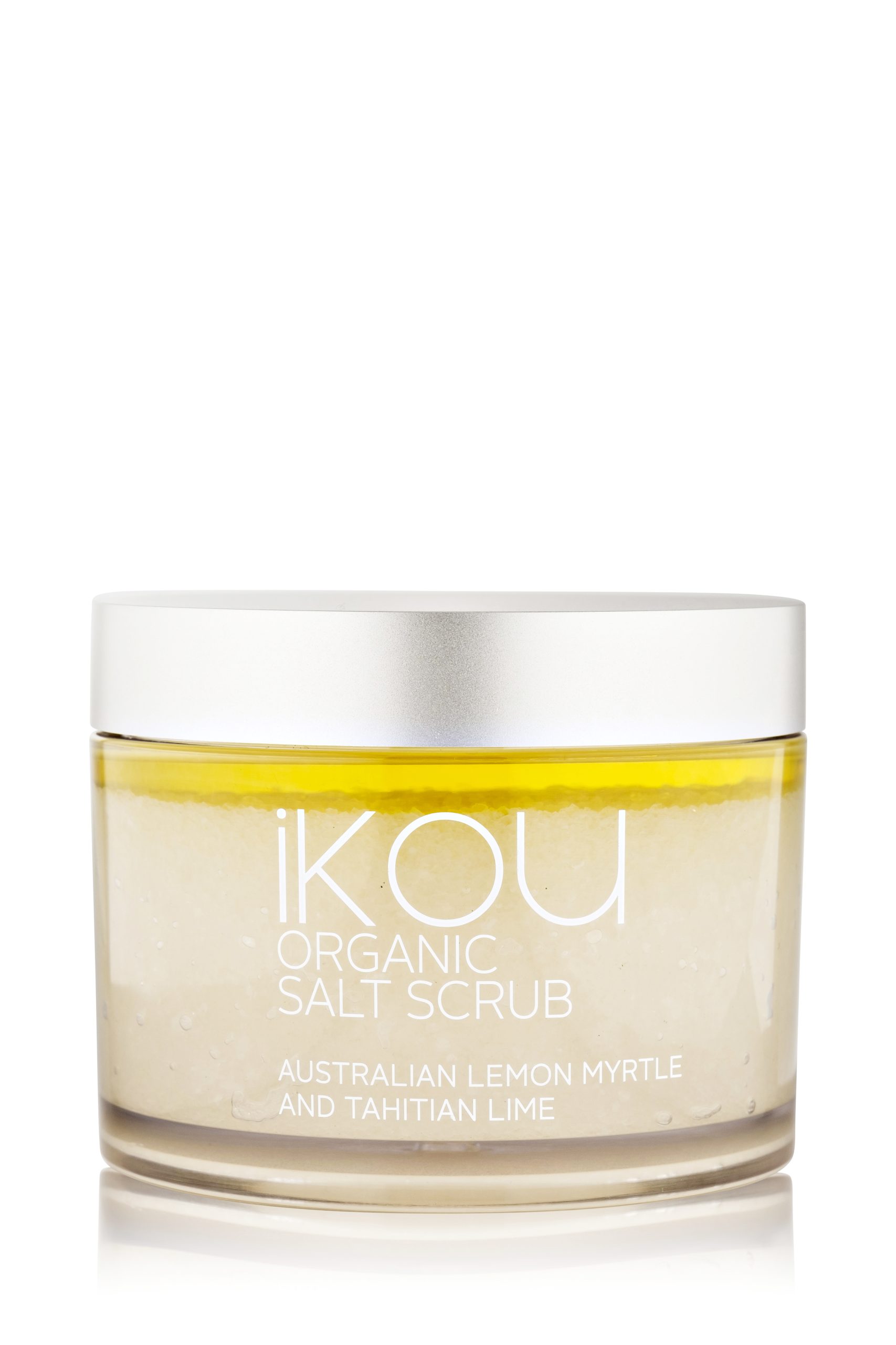 iKOU Organic Body Salt Scrub 350g - Lemon Myrtle & Tahitian Lime