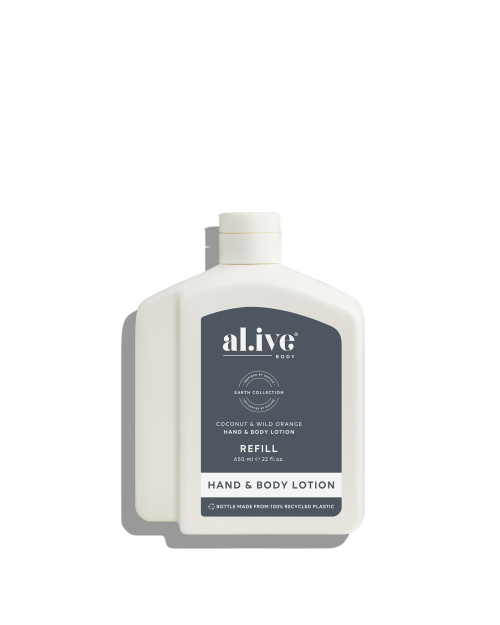 al.ive Lotion Refill 650ml - Coconut & Wild Orange