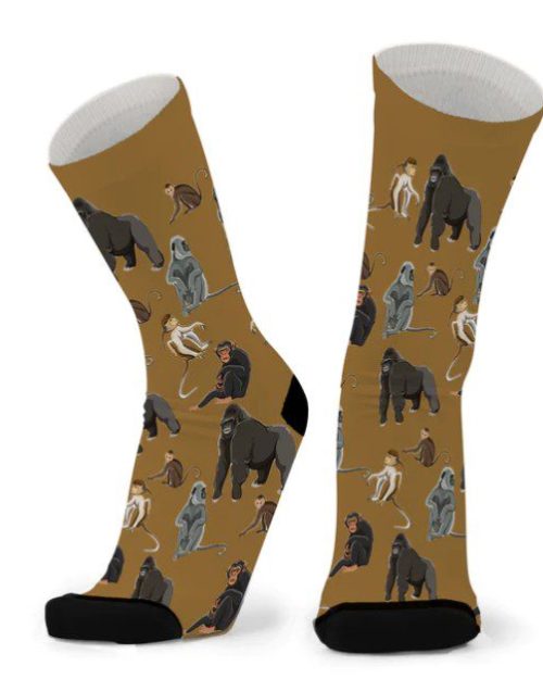 Socks - Monkey Mania Unisex - Larger Fit