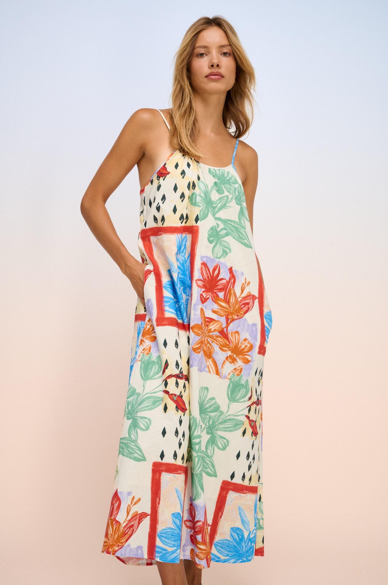 linen ivory dress Ivory Linen Dress – Sunscape main image 0