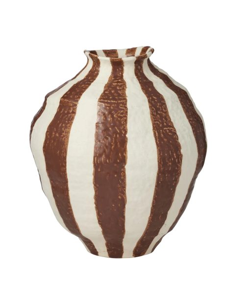 Rayas Ceramic Vase Tan 33x38cm