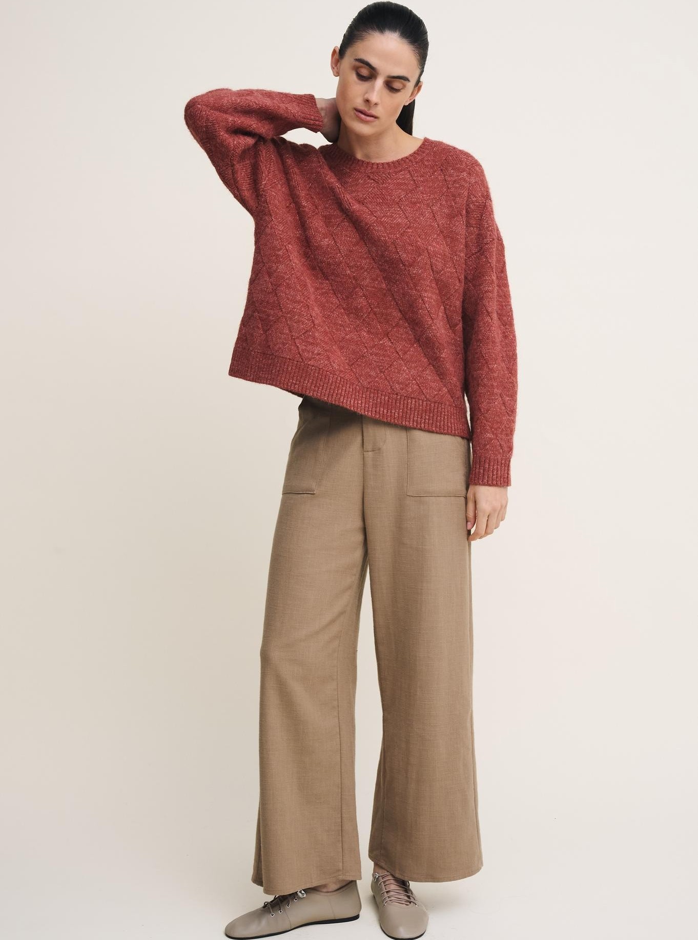 Little Lies Osaka Pants - Camel - Image 2