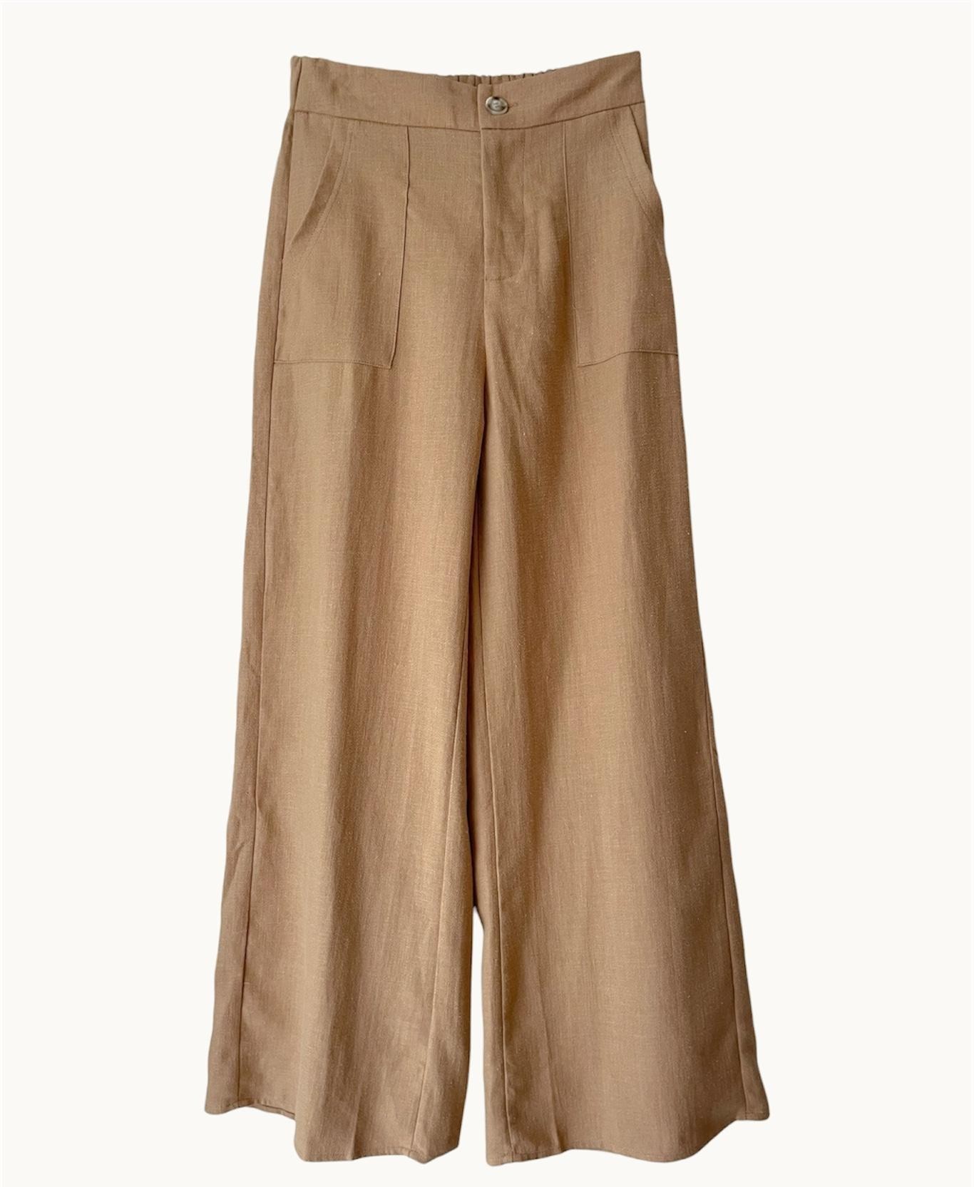 Little Lies Osaka Pants - Camel - Image 3