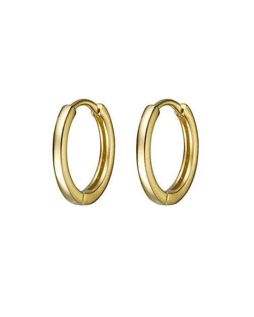 Gold Huggie Earring 12mm