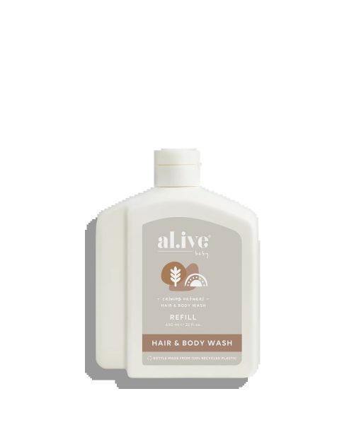 al.ive Baby Wash Refill 650ml - Calming Oatmeal