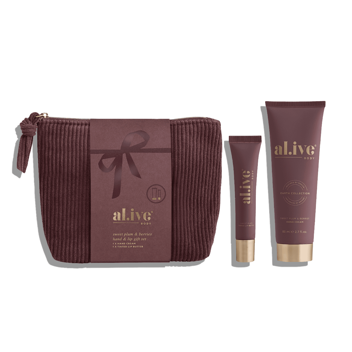 al.ive Hand & Lip Gift Set - Sweet Plum & Berries