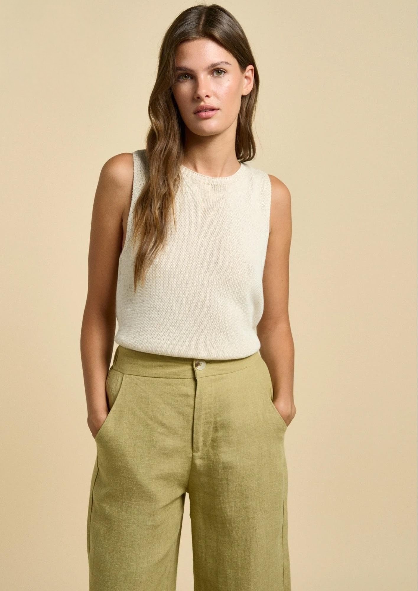 Little Lies Spring Tank - Natural - Image 2