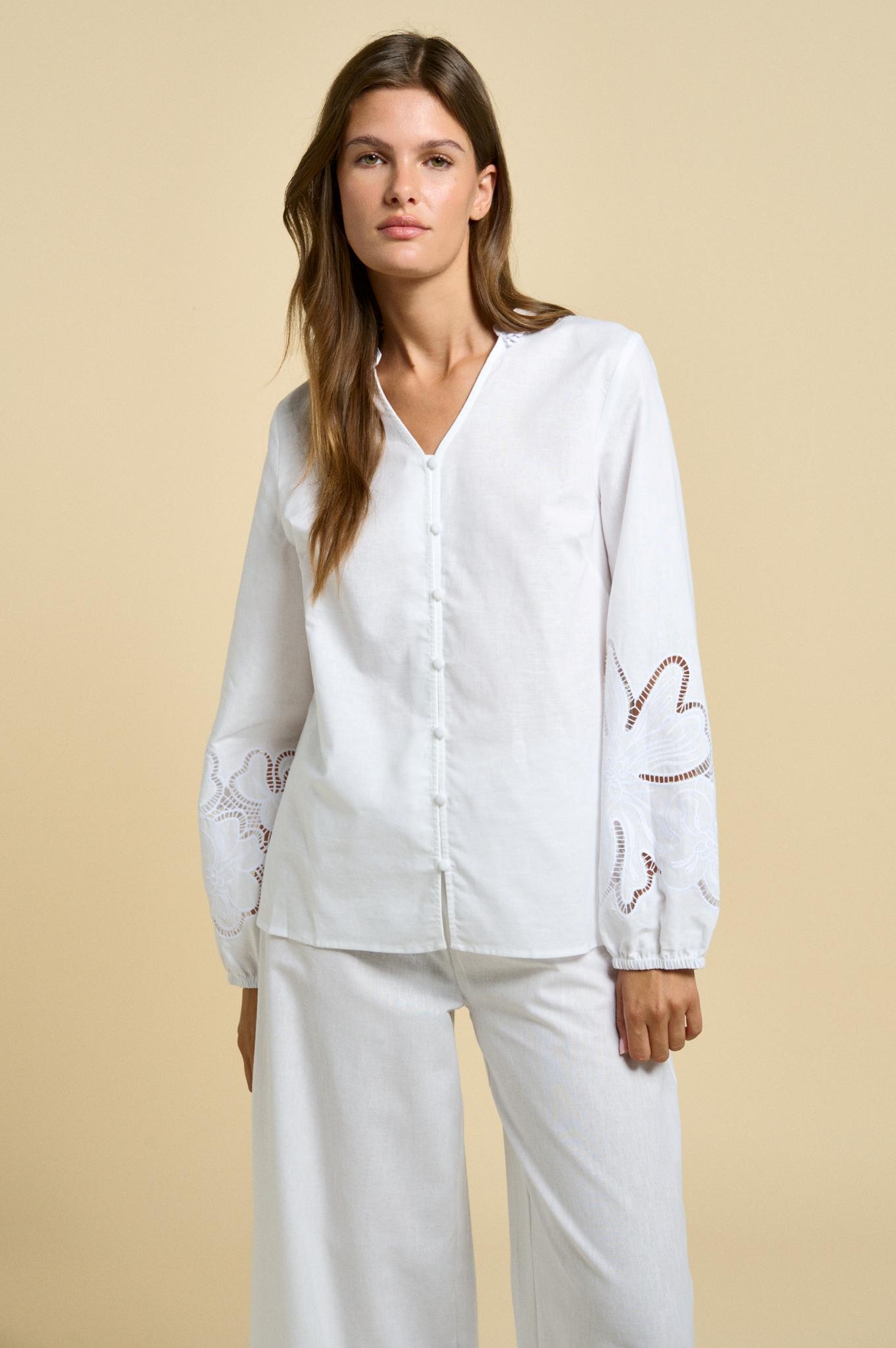 Little Lies Flora Top - White