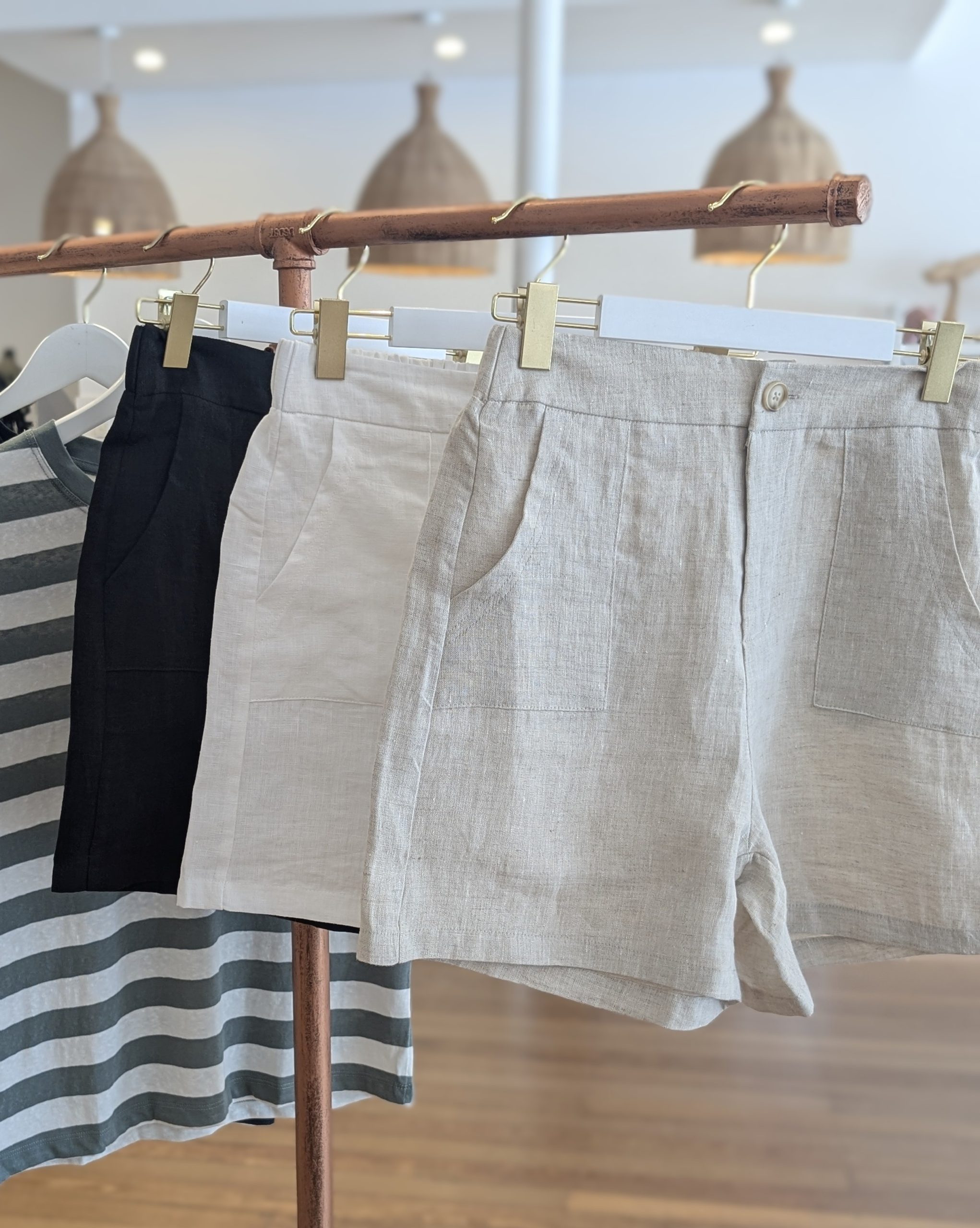 Little Lies Jude Linen Shorts - Natural