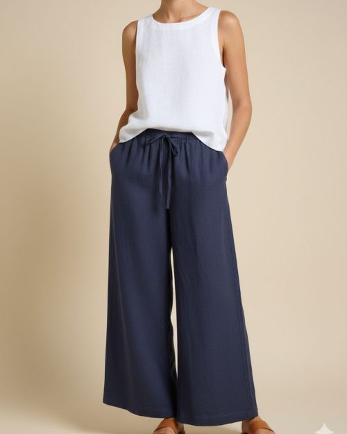 Little Lies Tara Pants - Navy
