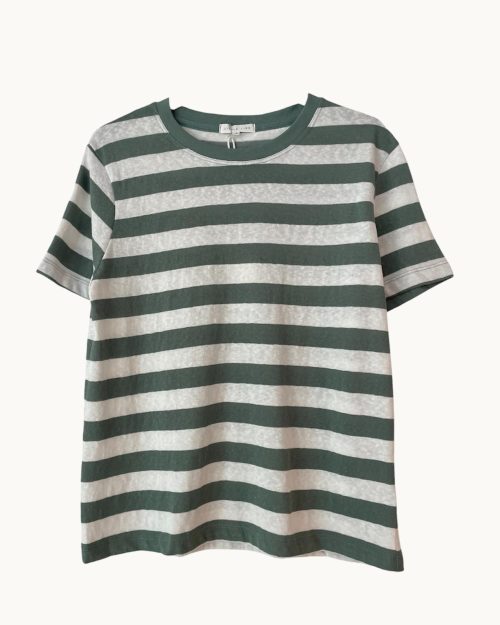 Little Lies Tilly Stripe Tee - Khaki Stripe
