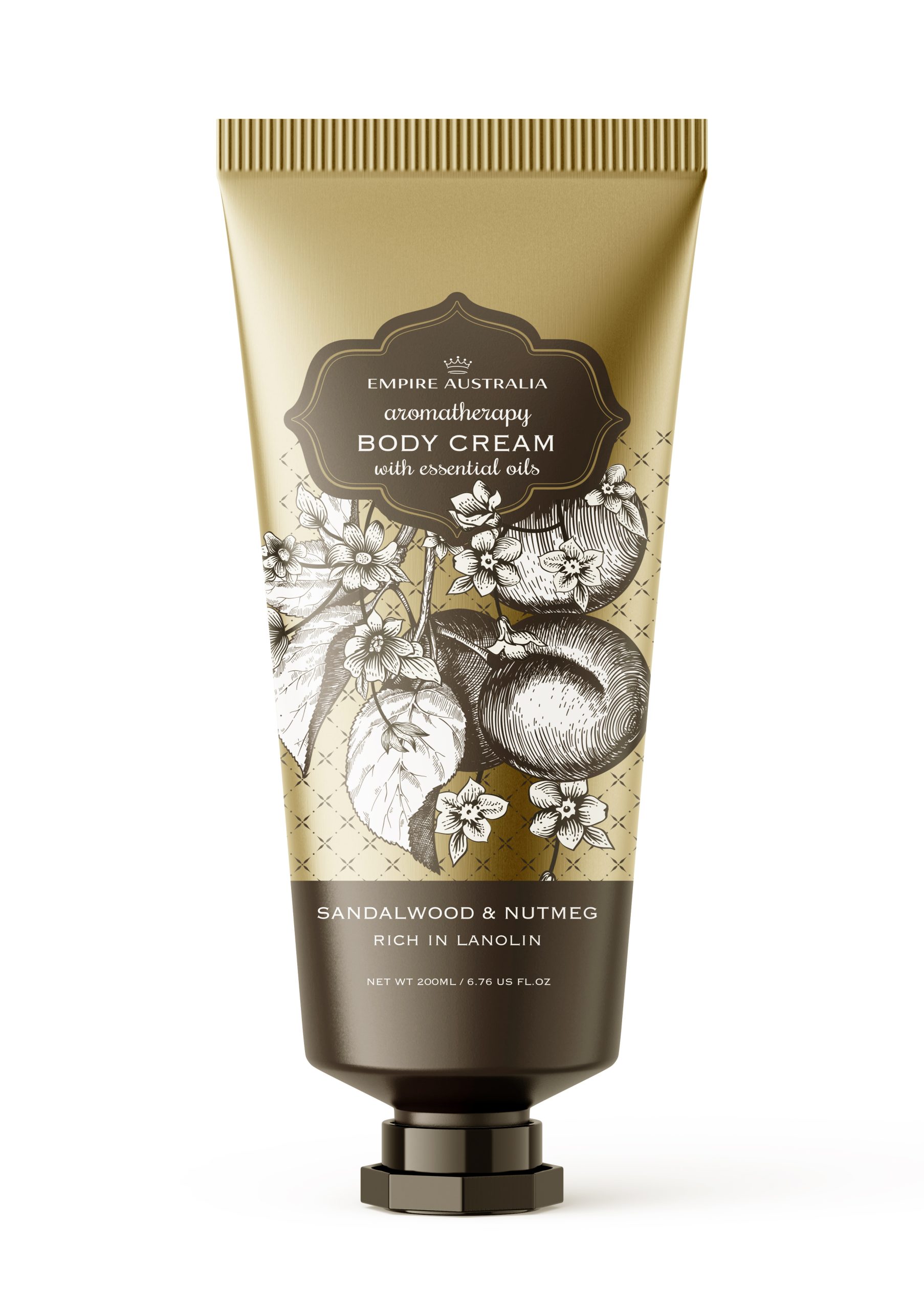 Empire Botanicals Body Cream Sandalwood & Nutmeg 235g