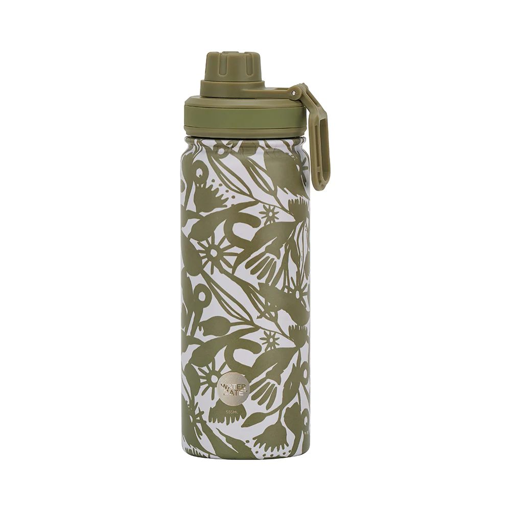 Drinkmate Water Bottle - Stainless Steel - Abstract Gum