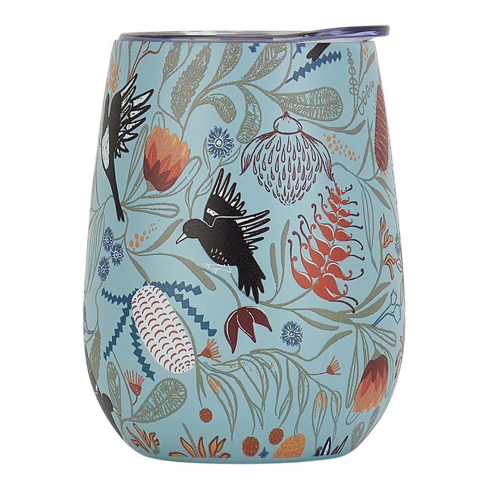AT Wine Tumbler Stainless Steel - Magpie Floral