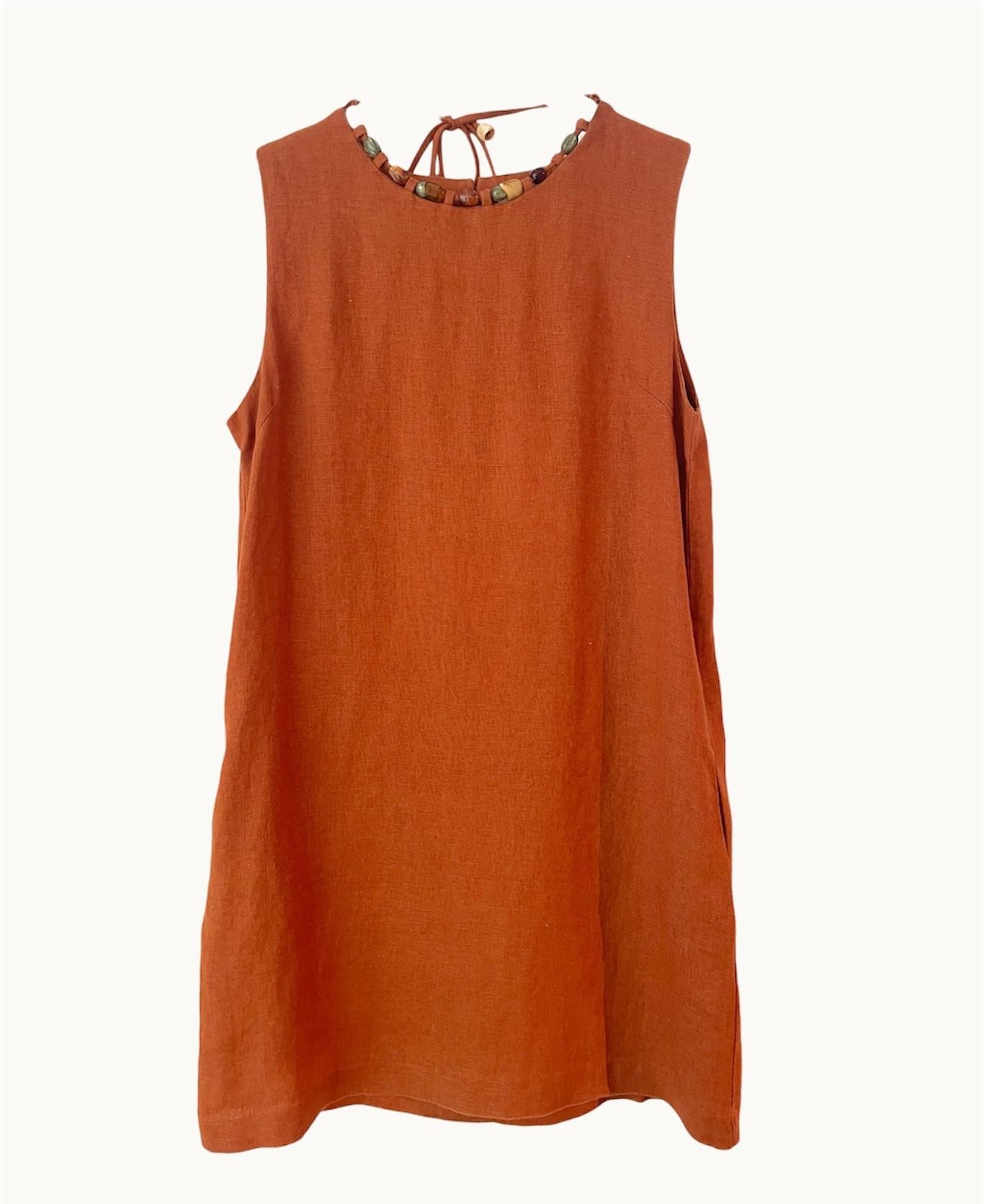 Little Lies Gigi Dress - Rust - Image 3
