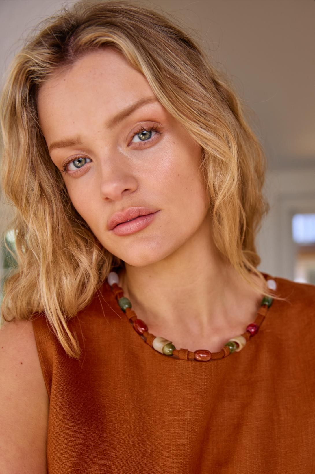 Little Lies Gigi Dress - Rust - Image 2