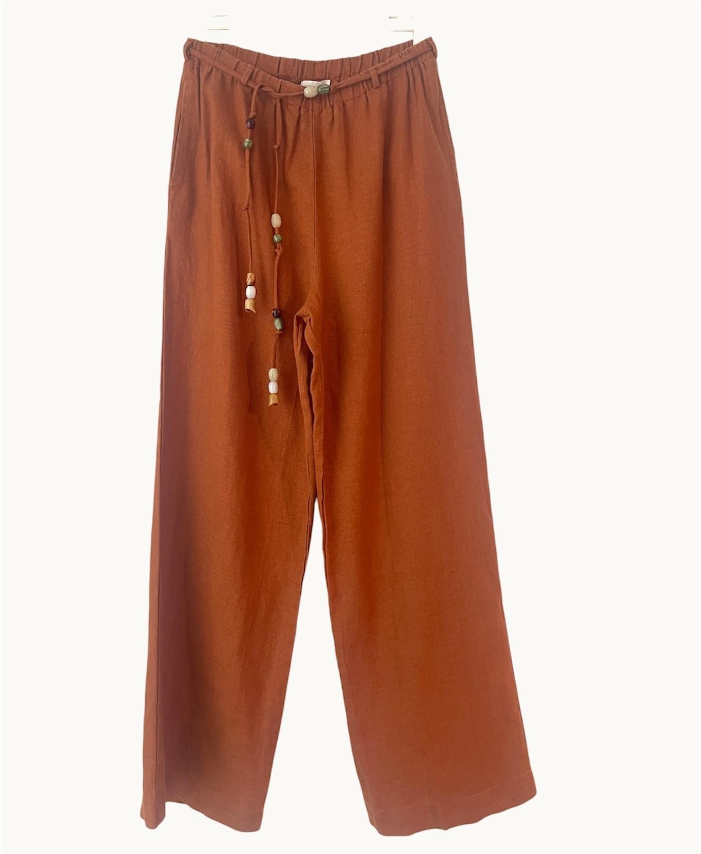Little Lies Gigi Pants - Rust