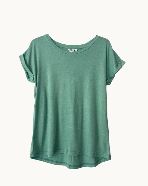 Little Lies Roll Sleeve Tee Mint