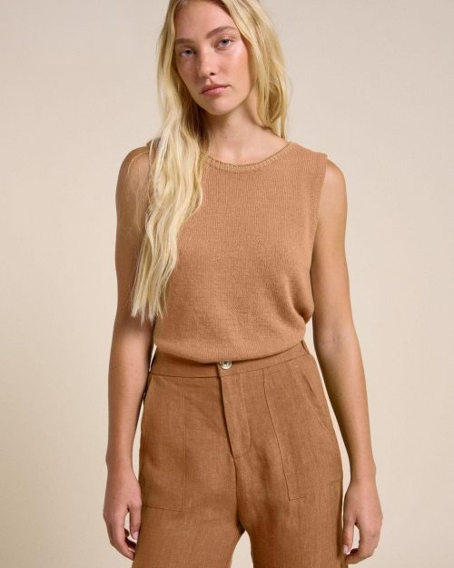 Little Lies Spring Tank - Rust