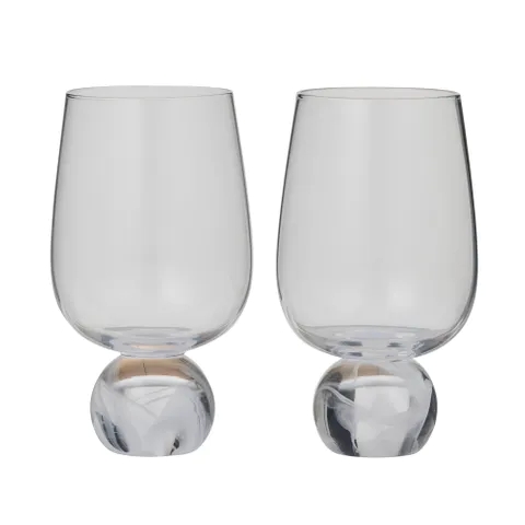 Boda Wine Glass White Set 2