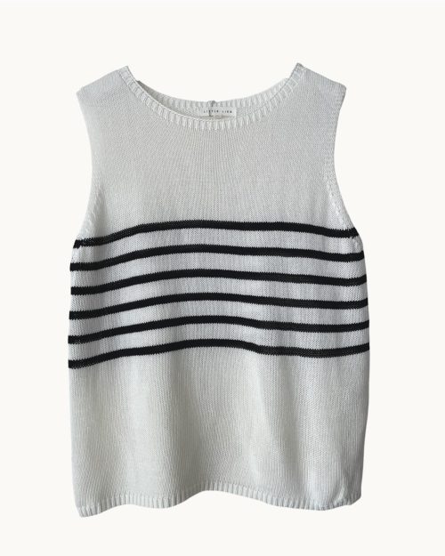 Little Lies Monaco Spring Tank - White/Black