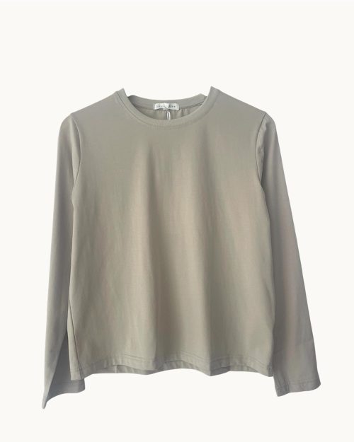 Little Lies Athena Long Sleeve Basic - Pebble