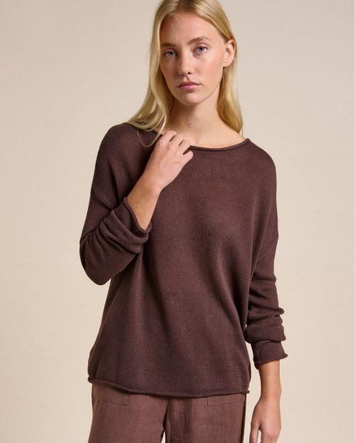 Little Lies Spring Knit - Chocolate