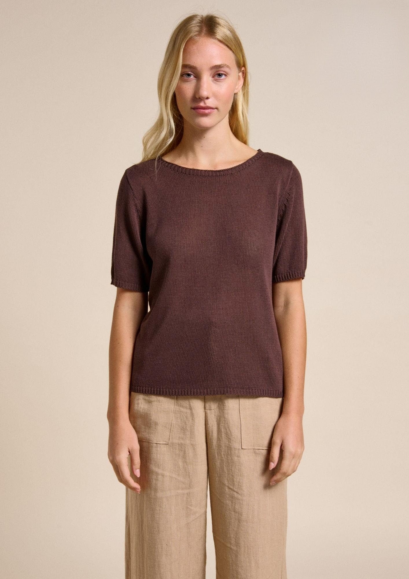 Little Lies Summer Tee - Chocolate - Image 2