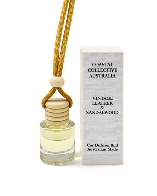 Coastal Collective Car Diffuser - Vintage Leather/Sandalwood