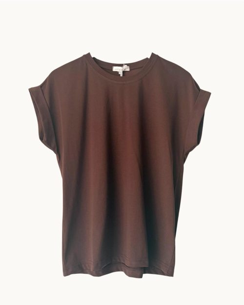 Little Lies Rhodes Tee - Chocolate