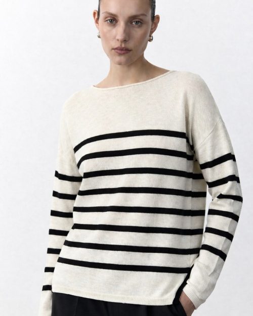 Little Lies Bobbie Top - Milk/Black