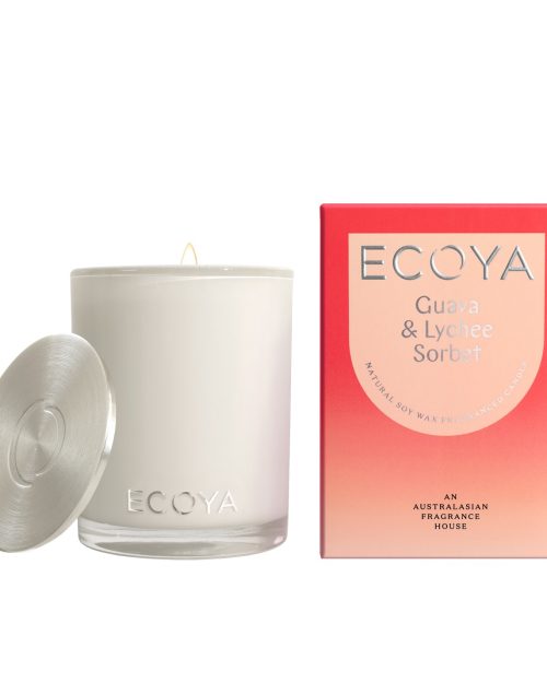 Ecoya Madison Candle 400g - Guava & Lychee Sorbet