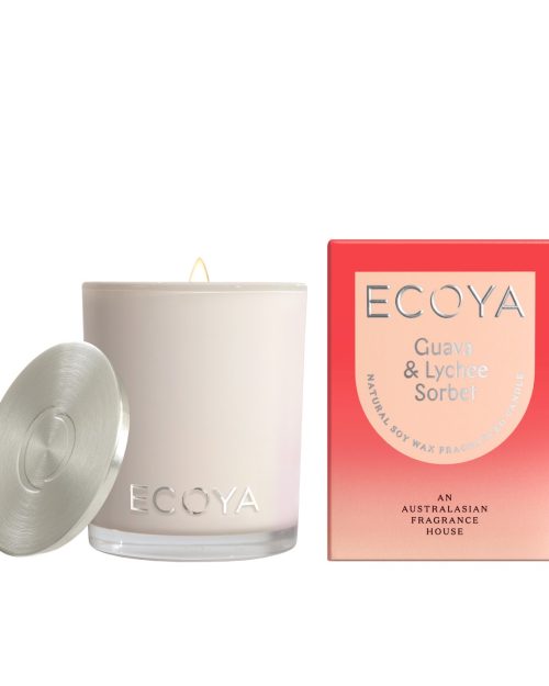 Ecoya Mini Madison Candle 80g - Guava & Lychee Sorbet