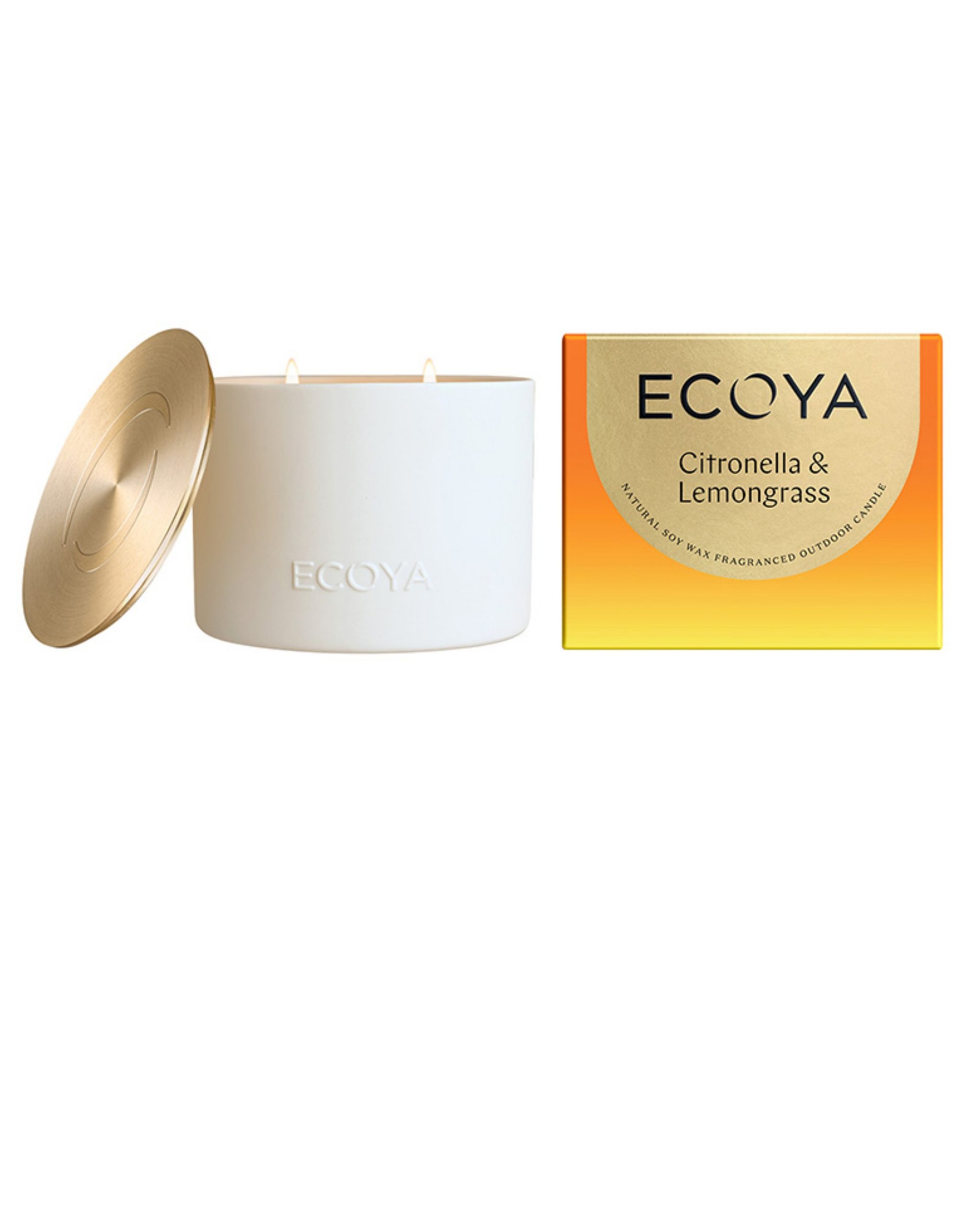 Ecoya Outdoor Candle - Citronella & Lemongrass