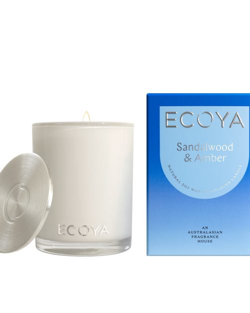 Ecoya Madison Candle 400g - Sandalwood & Amber