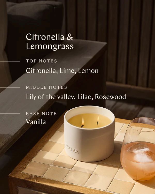 Ecoya Outdoor Candle - Citronella & Lemongrass - Image 3