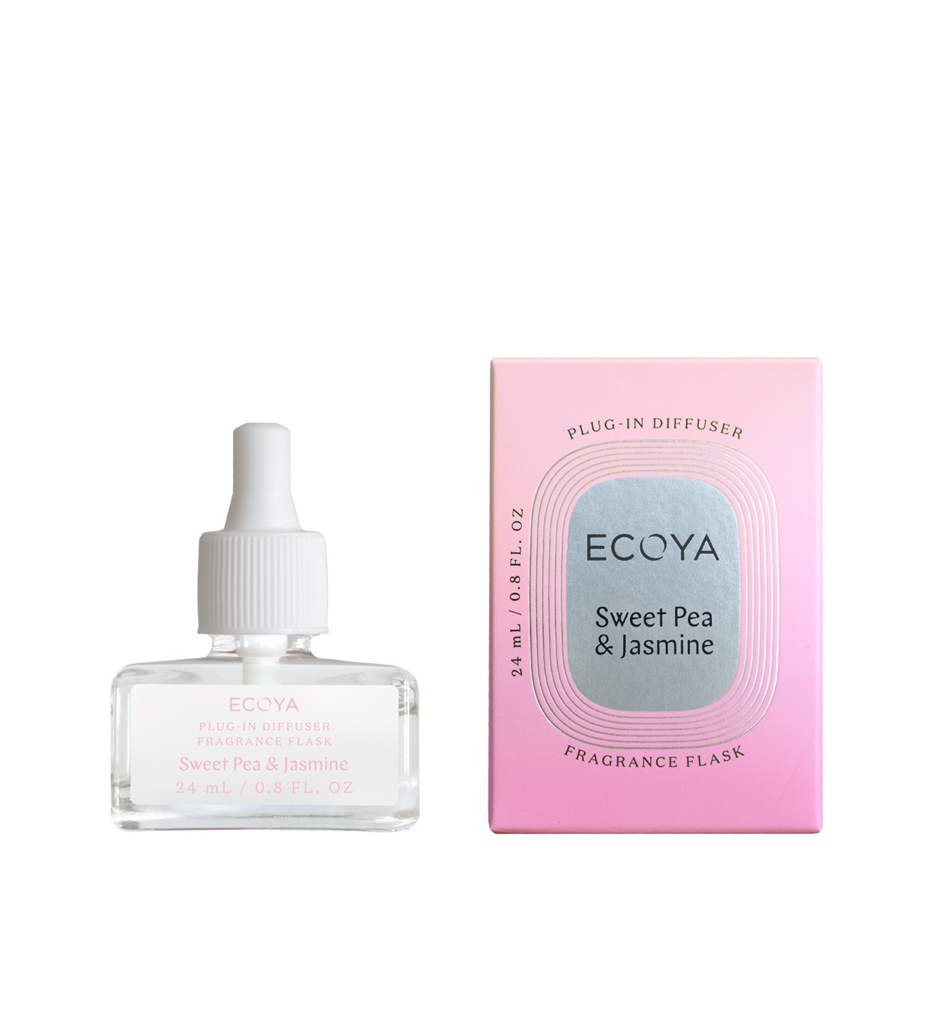 Ecoya Plug-In Diffuser Fragrance Flask - Sweet Pea & Jasmine