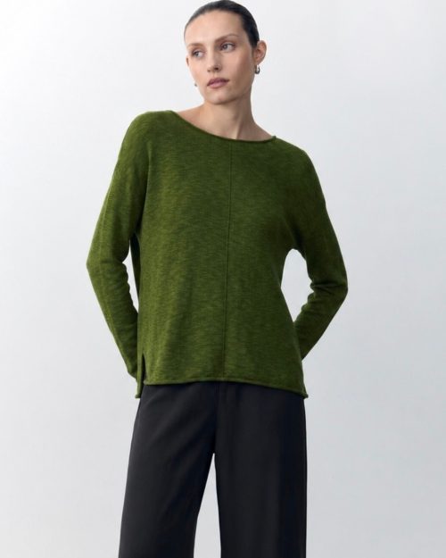 Little Lies Sacha Top - Moss Green
