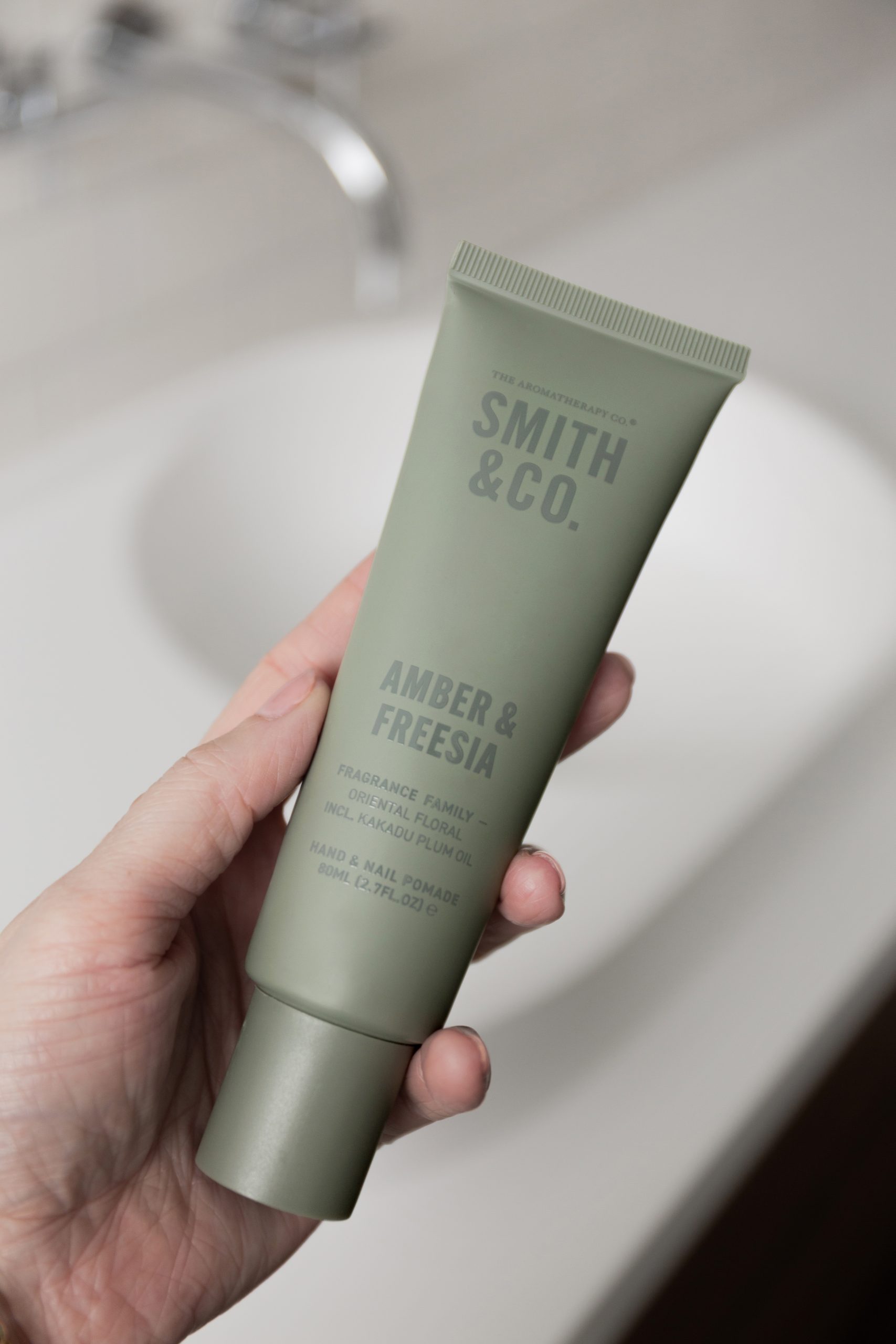 Smith & Co. Hand & Nail Pomade 80ml - Amber & Freesia - Image 3
