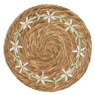 Eloise Seagrass Placemat - Natural/Green