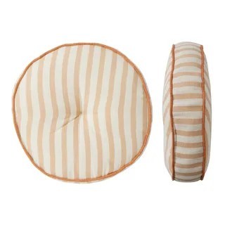 Montauk Round Cotton Cushion - Peach