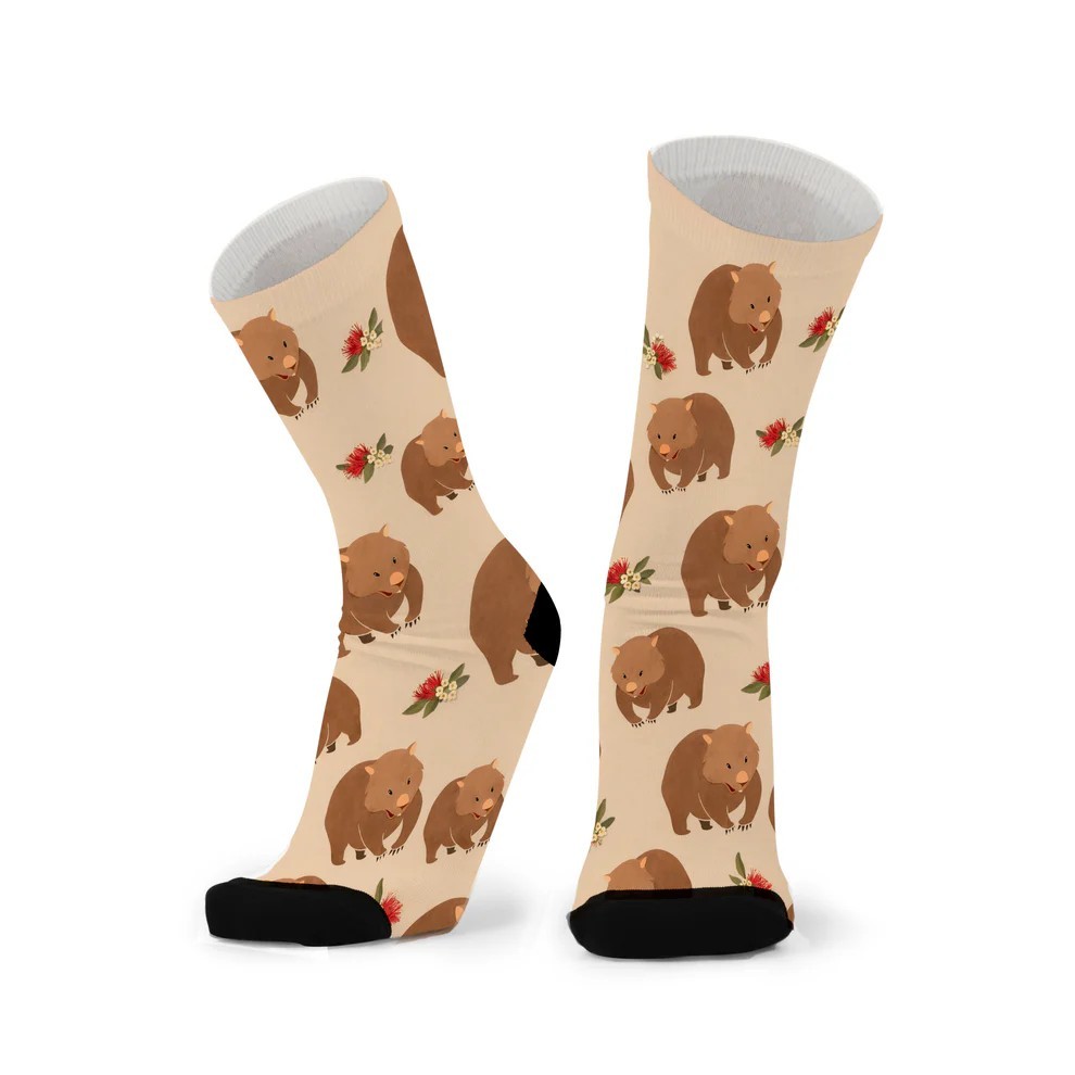 Socks - Wombat Wander Unisex - Larger Fit