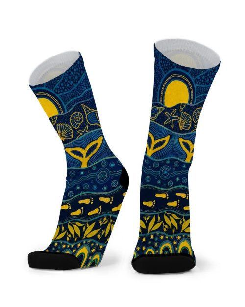 Socks - Middle Lagoon - Larger Fit