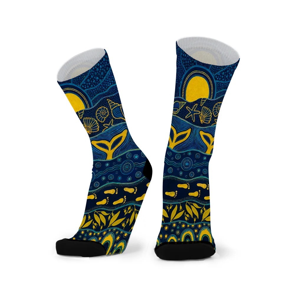 Socks - Middle Lagoon - Larger Fit