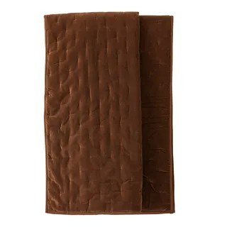 Vera Quilt Velvet Throw - Cocoa
