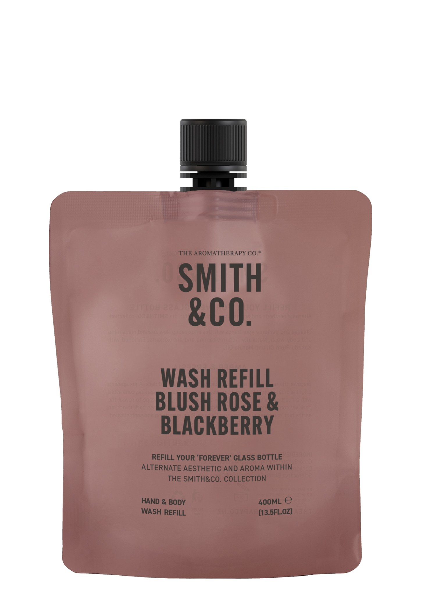 Smith & Co Hand & Body Wash Refill 400ml - Blush Rose & Blackberry