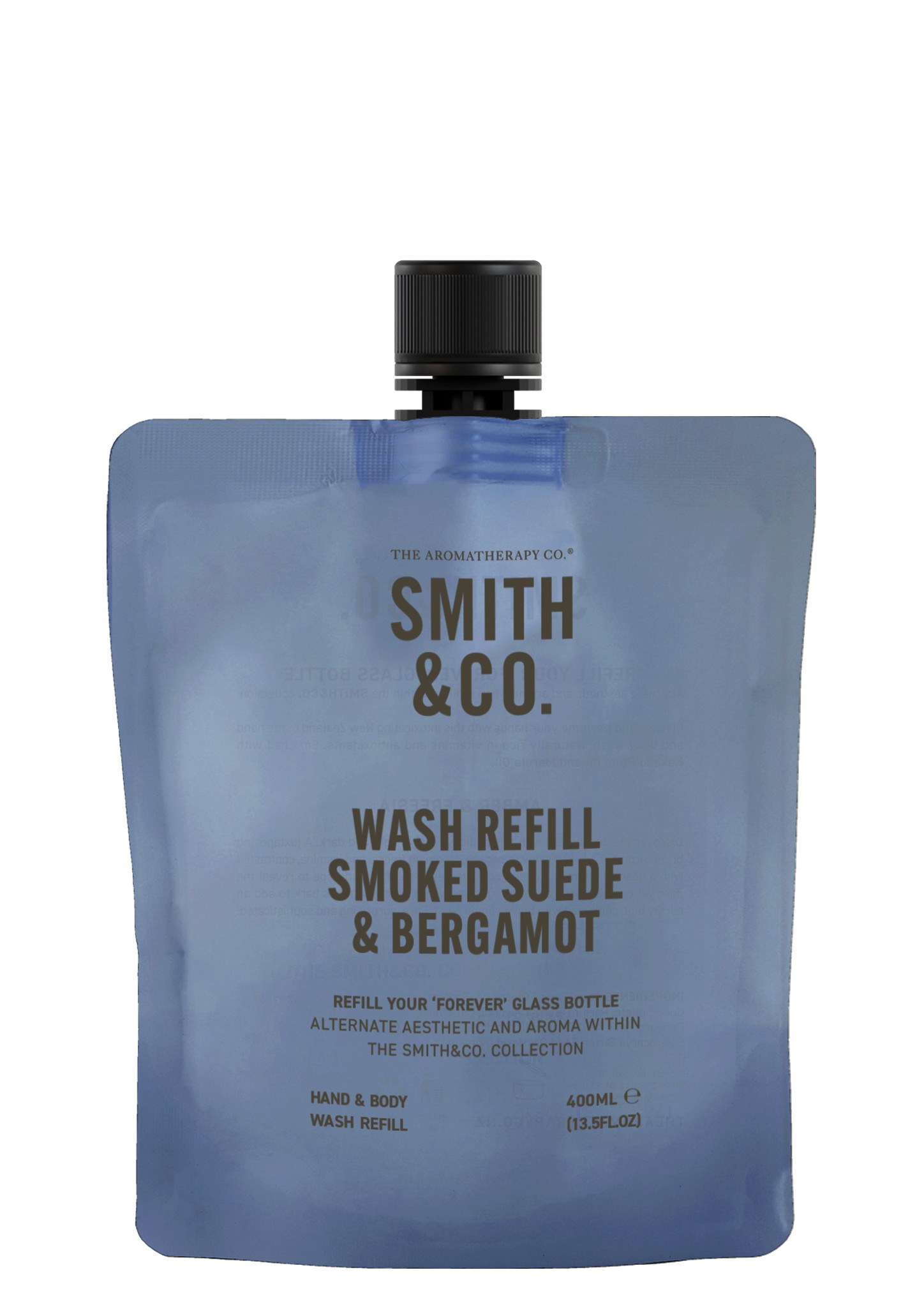 Smith & Co Hand & Body Wash Refill 400ml - Smoked Suede & Bergamot