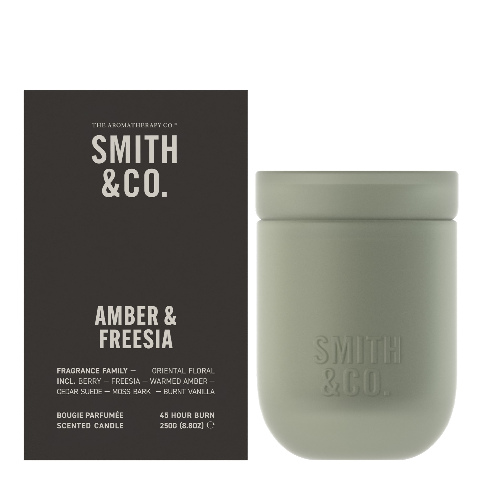Smith & Co. Candle 250g - Amber & Freesia