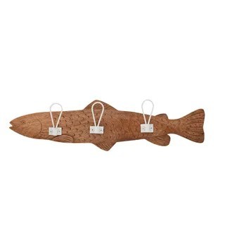 Flounder Wood Wall Hook - Natural